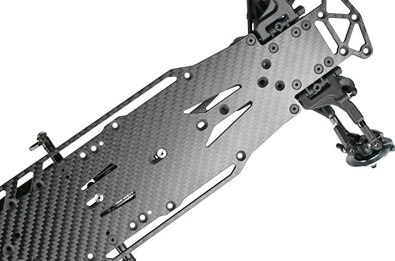 D1-CGS01【RDX用 カーボン製 メインシャーシ&アッパーデッキセット  